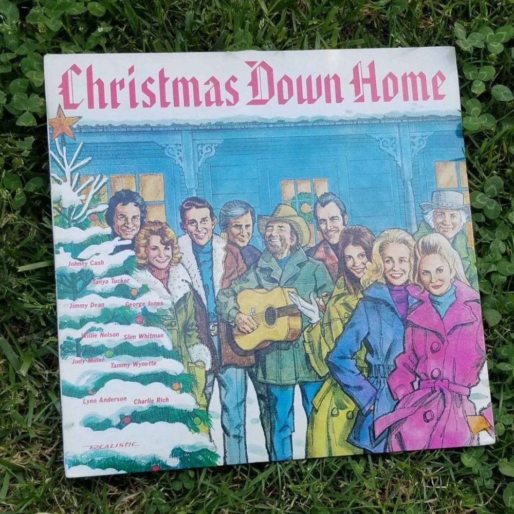 Vintage Country artists Christmas Down Home vinyl - Willie Nelson